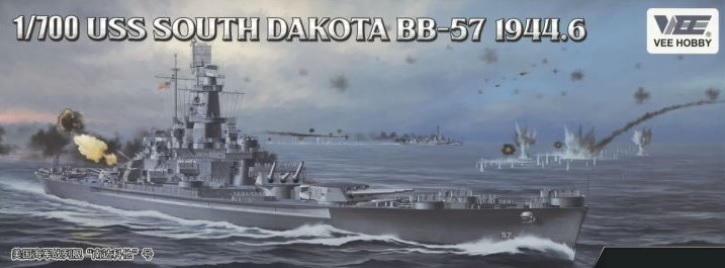 USS South Dakota BB-57 1944.6 Deluxe Edition Vee Hobby -E57005