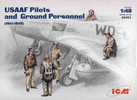 USAAF Pilots and Ground Crew WW2 ICM 48083
