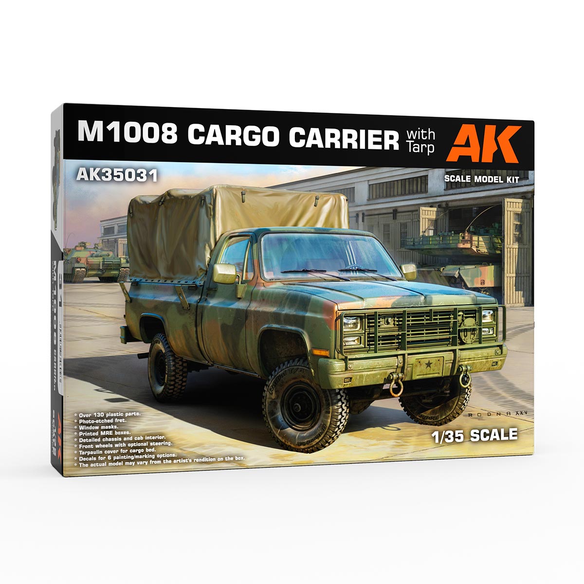 M1008 Cargo Troop Carrier With Tarp AK-Interactive -35031