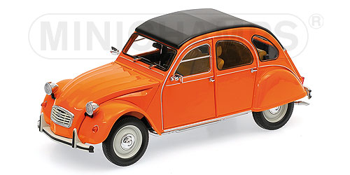 Citroen 2CV 1976 (orange) - die cast - modèle de collection