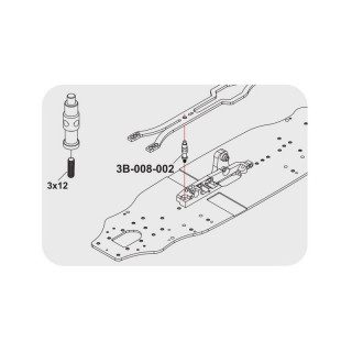 TC10/3 ALUMINIUM MAIN 2.0mm [3A-001-101] - スーパーラジコン