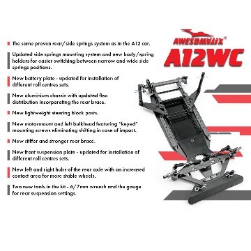 AWESOMATIX A12WC 1/12シャーシキット [A12WC] - スーパーラジコン