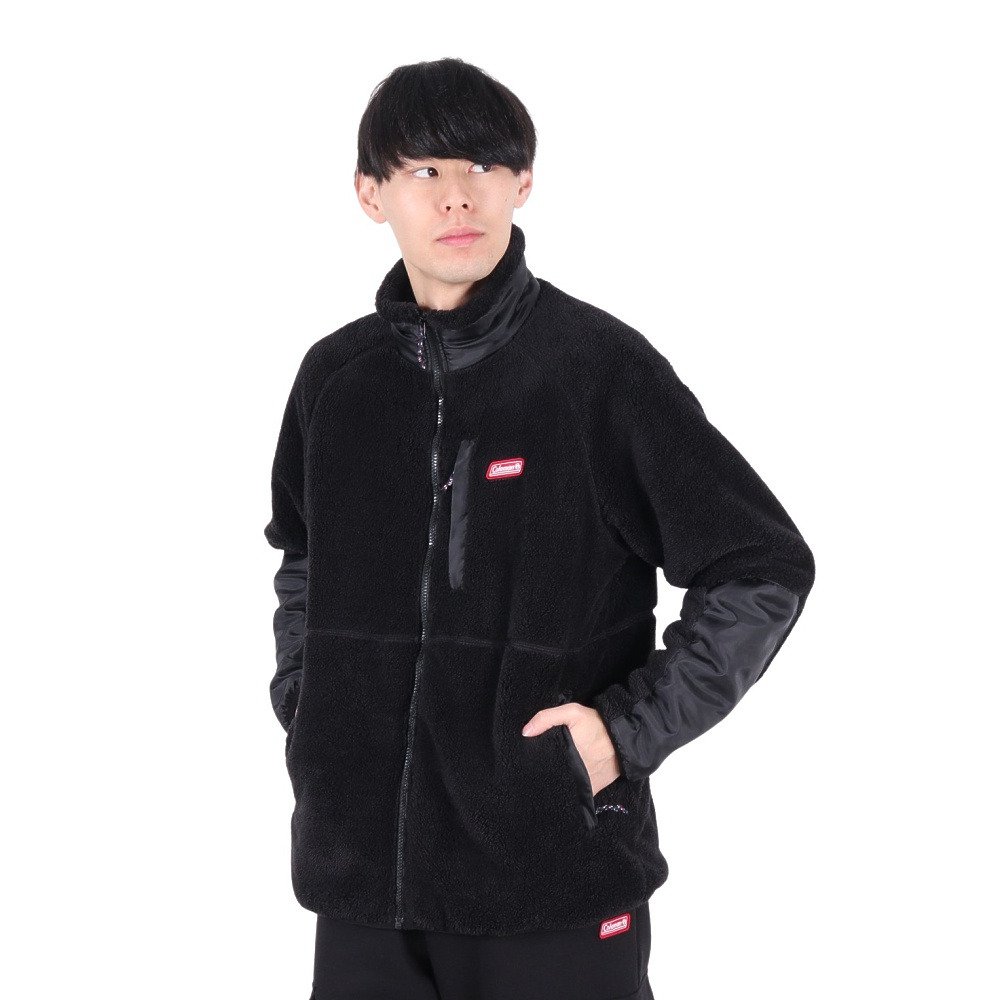 コールマン（Coleman）（メンズ）ボアフリース ジャケット X0460AC BLK