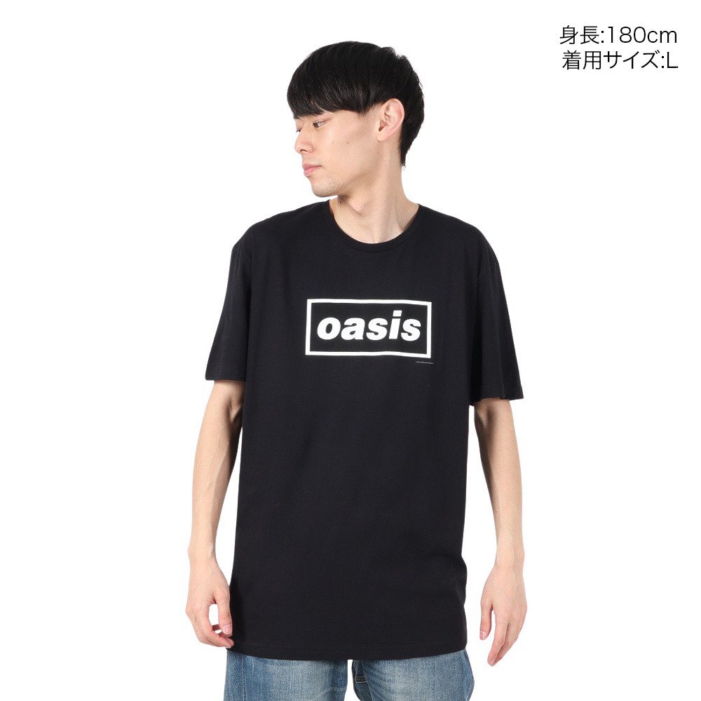 ROCK OFF（ROCK OFF）（メンズ、レディース）オアシス DECCAL ロゴ T