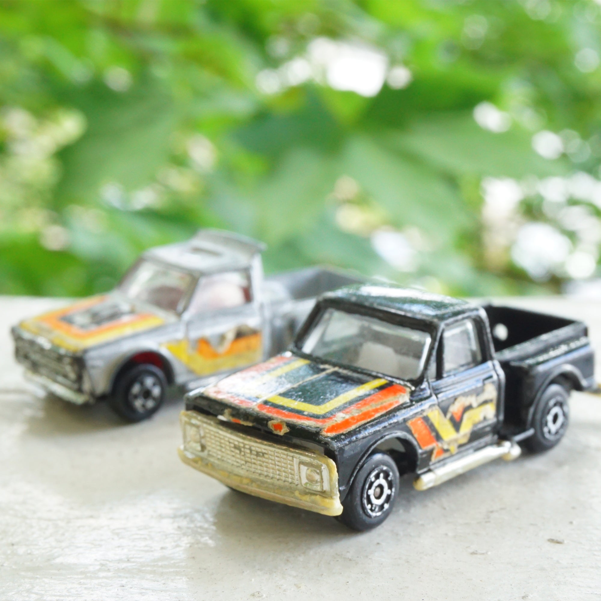 1970s Lot of 2 Vintage ZYLMEX Pickups. Fun Trucking Courier P353