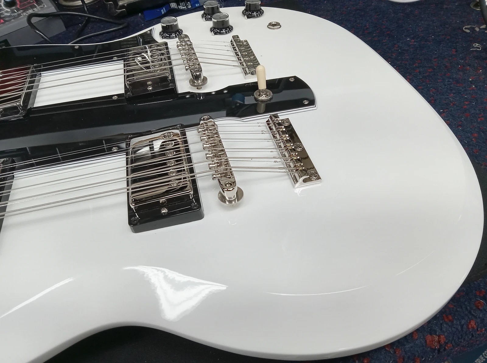 Gibson EDS-1275 Custom Shop - Alpine White - Swing City Music