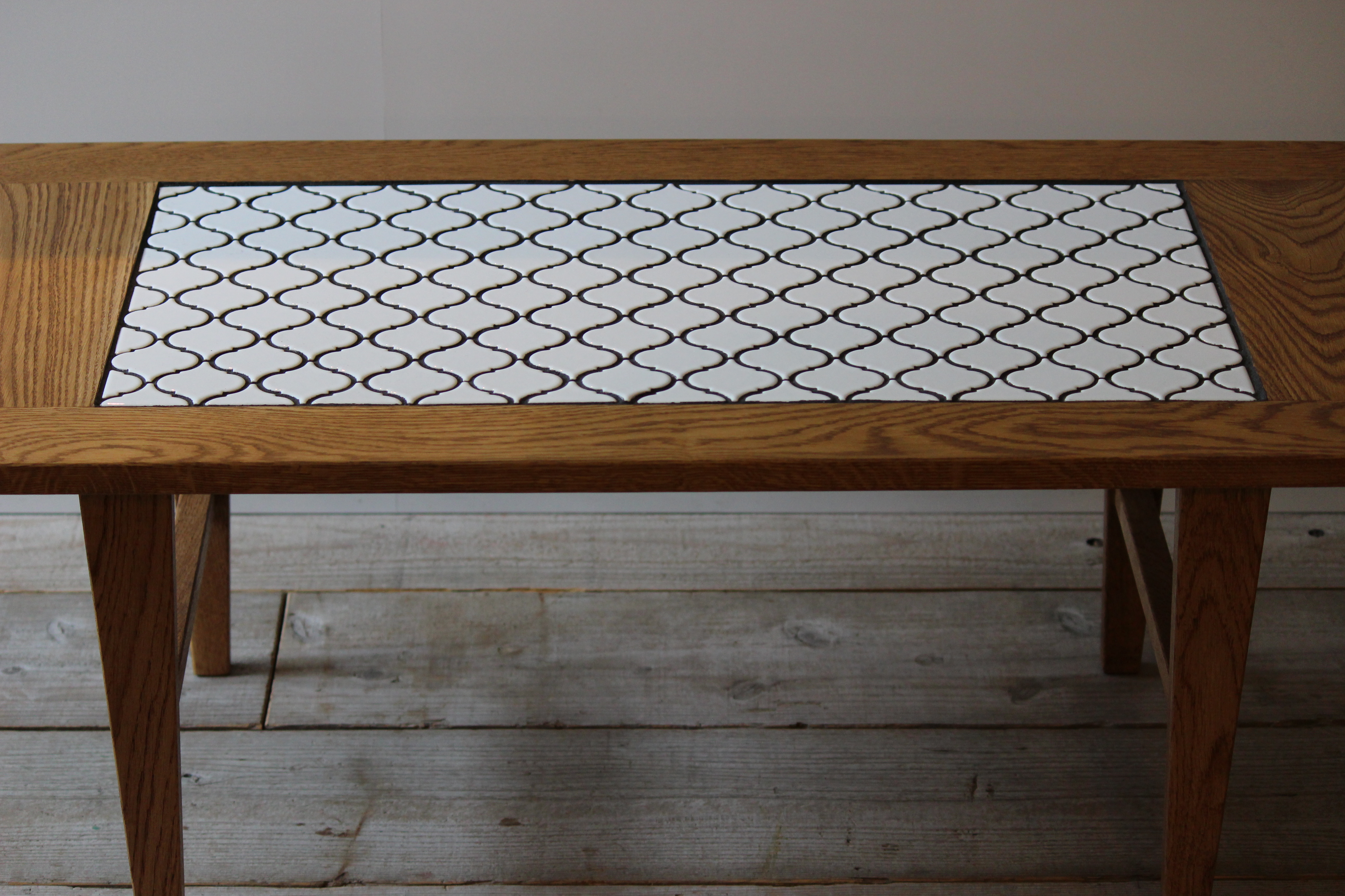 Tile Living Table タイルリビングテーブル/タイル/テーブル/無垢材