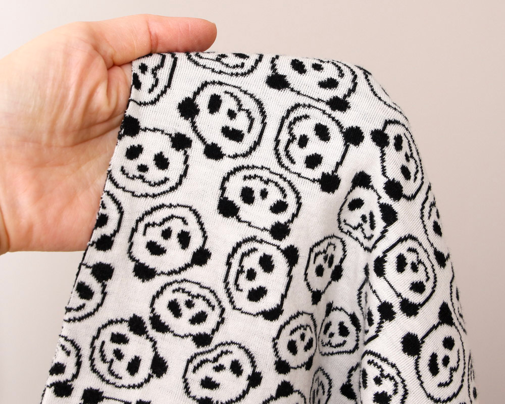 maffon リバーシブル・ジャガードニット スマイルパンダ [M便 1/4]の