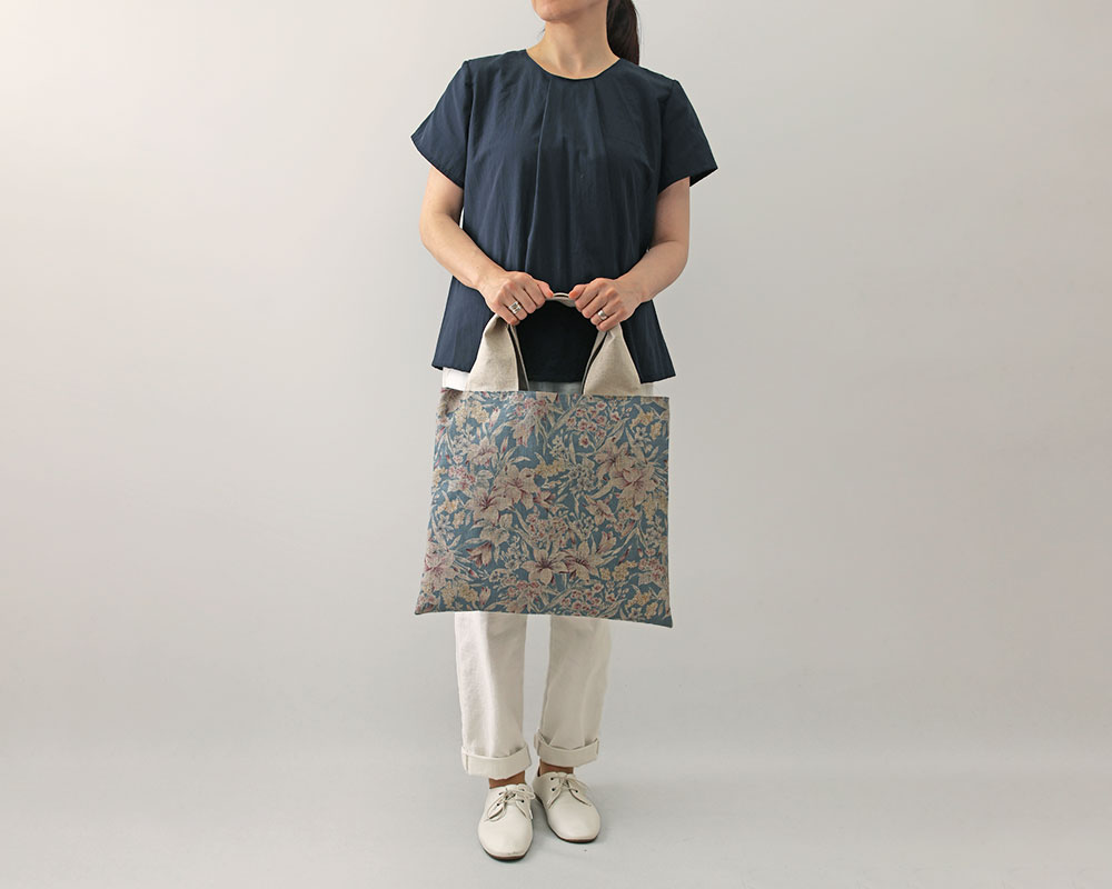 寸法図【NO.3138】ボリューム持ち手のトートバッグ [M便 0/1]の通販