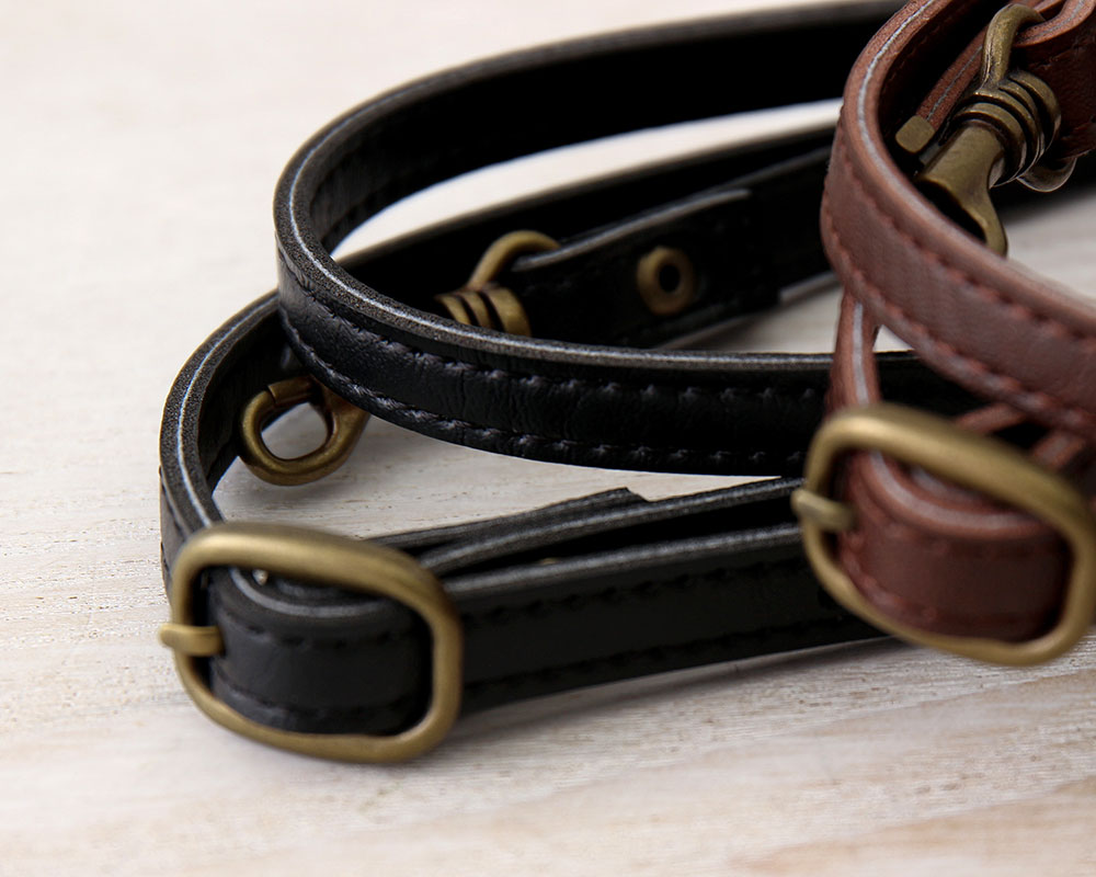 合皮ショルダーストラップ（ベルトタイプ） 約10mm巾 [M便 1/6] [K