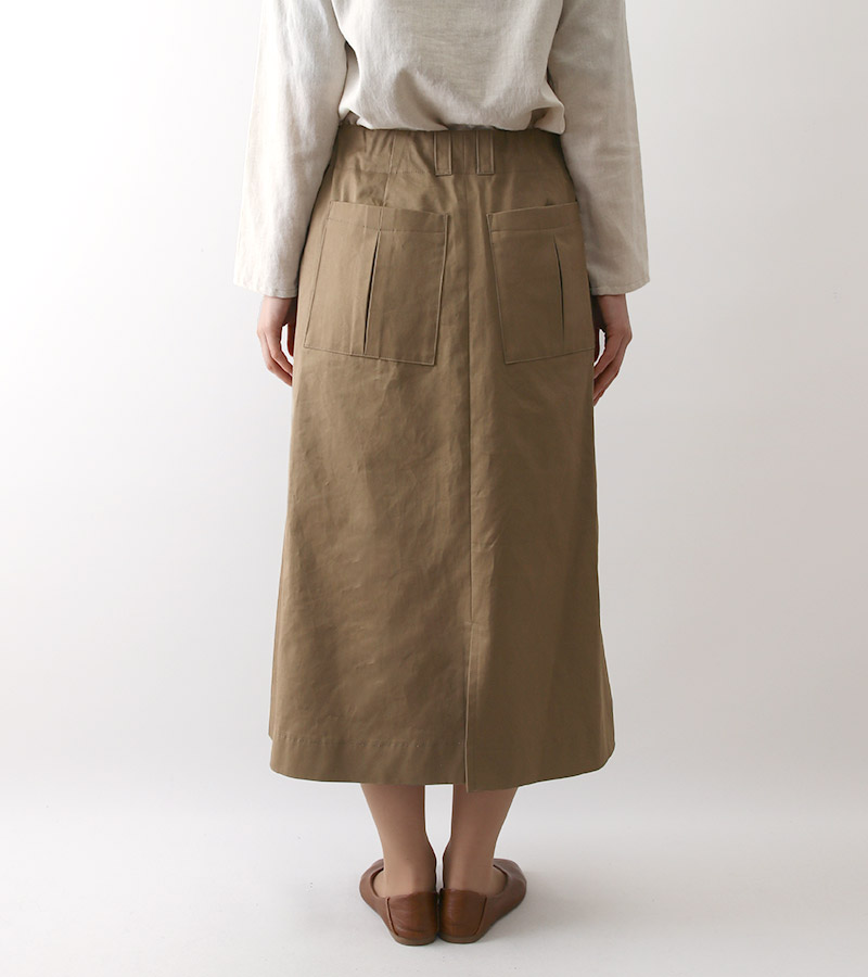 寸法図【NO.351】前ボタンのセミタイトスカート [M便 0/1]の通販