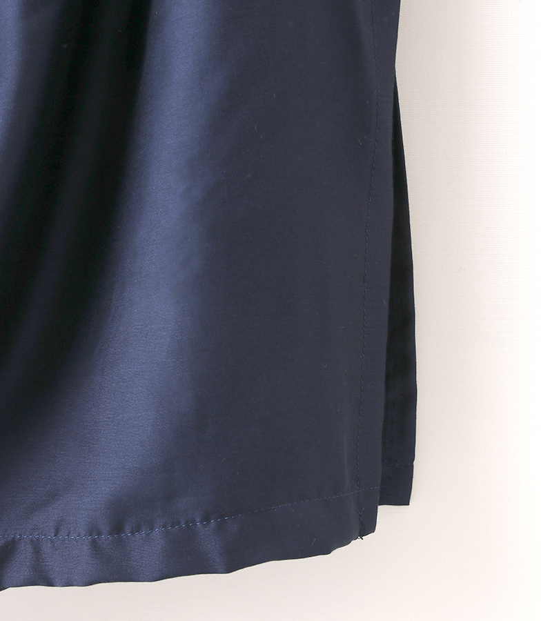 カットクロス】ネイビーカラーのシルクandレーヨンファブリック
