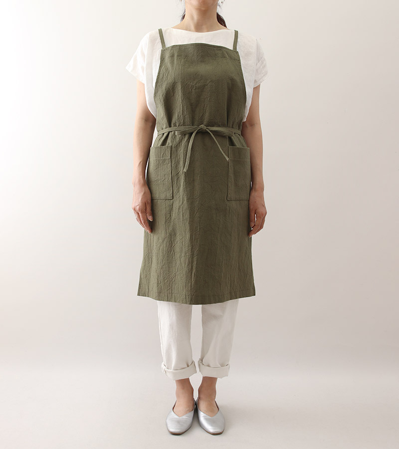 実物大型紙【No.713】脇スリットの大人エプロン(SM/L2L) [M便 1/3]の