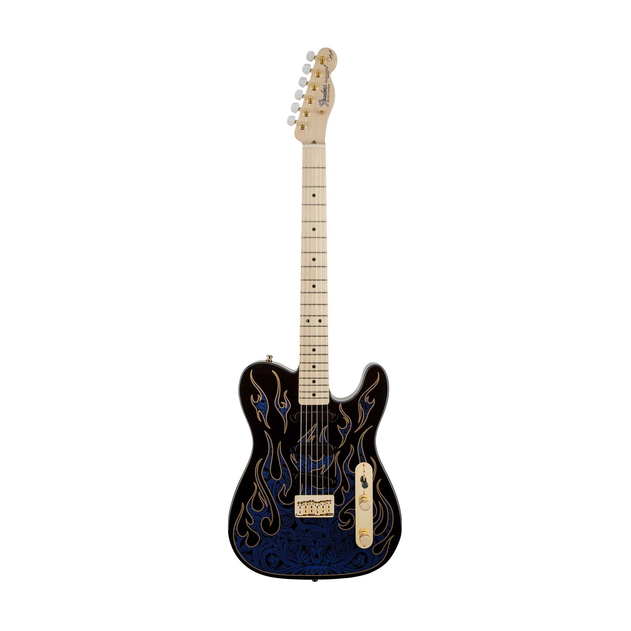 Fender James Burton Telecaster Guitar, Maple Neck, Blue Paisley