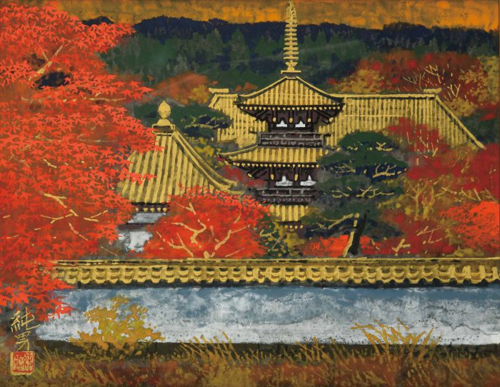 後藤 純男「錦秋大和」の販売 | 美術品販売｜東京銀座ぎゃらりい秋華洞