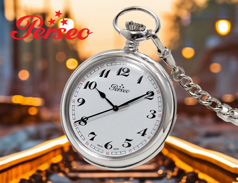 ペルセオ(Perseo) 11140.01/イタリア国鉄公式鉄道懐中時計/クォーツ