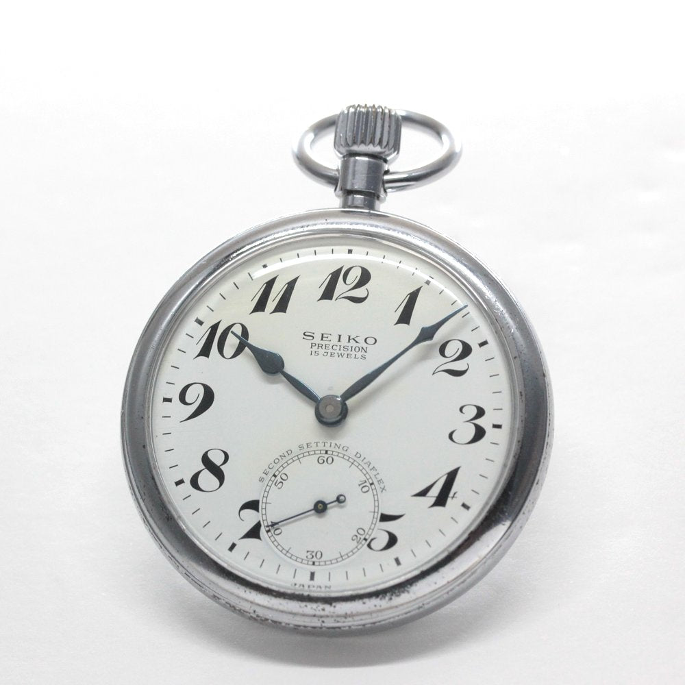昭和39年の19セイコー鉄道時計/15石/秒針止め機能/絶版時計