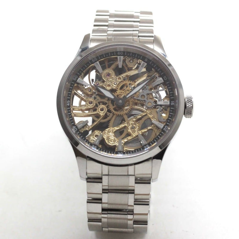 正美堂創業50周年記念ウォッチ/オリジナル腕時計/スケルトン/スイス製