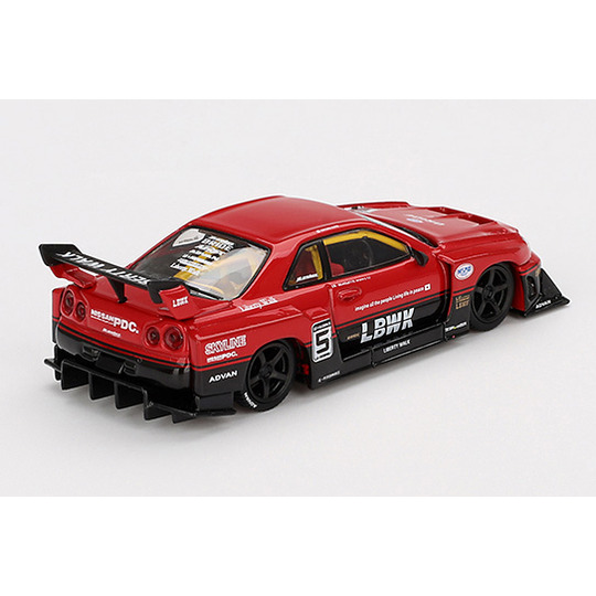 MINI GT 1/64 Nissan LB-ER34 Super Silhouette スカイライン レッド
