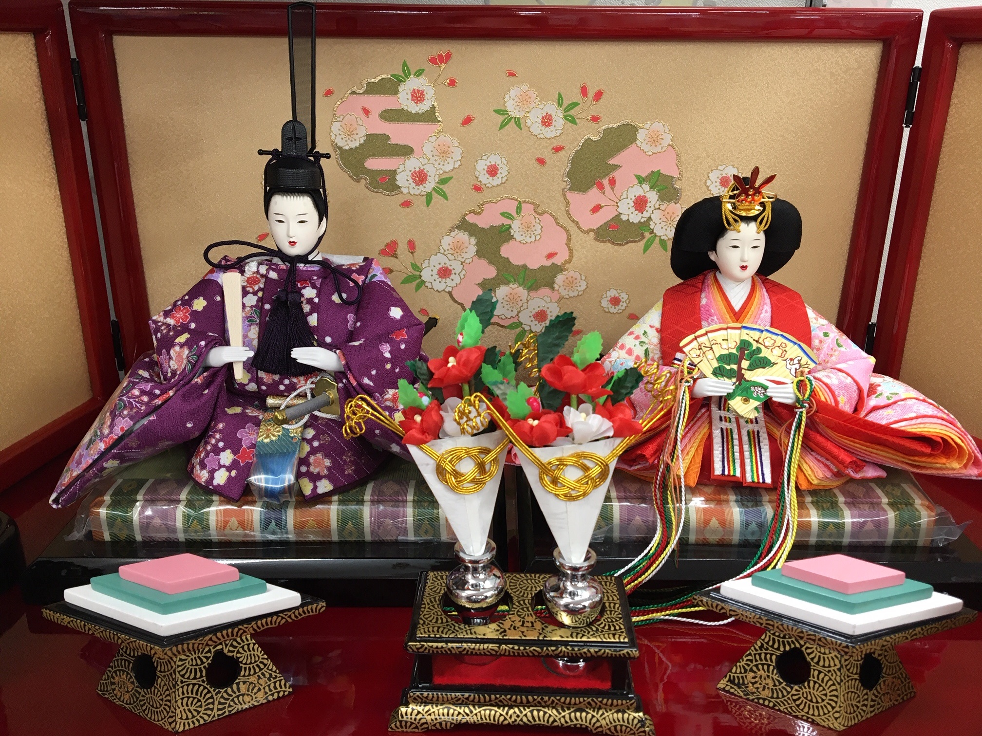 特別ご奉仕価格】ひな人形 「親王飾り収納セット」（雅泉 № GS087