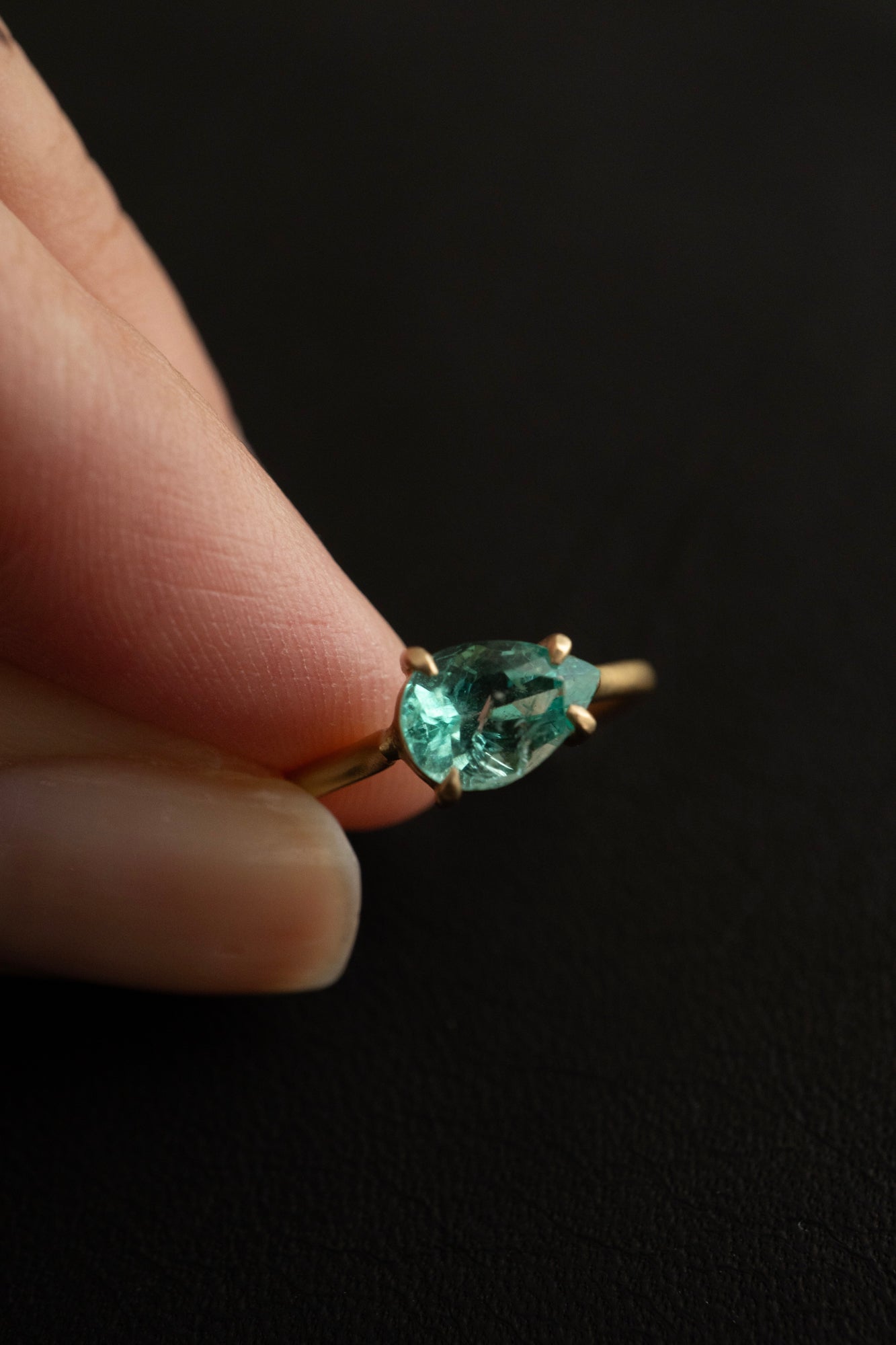 MONAKA jewellery Prong Emerald モナカジュエリー エメラルドリング /K18