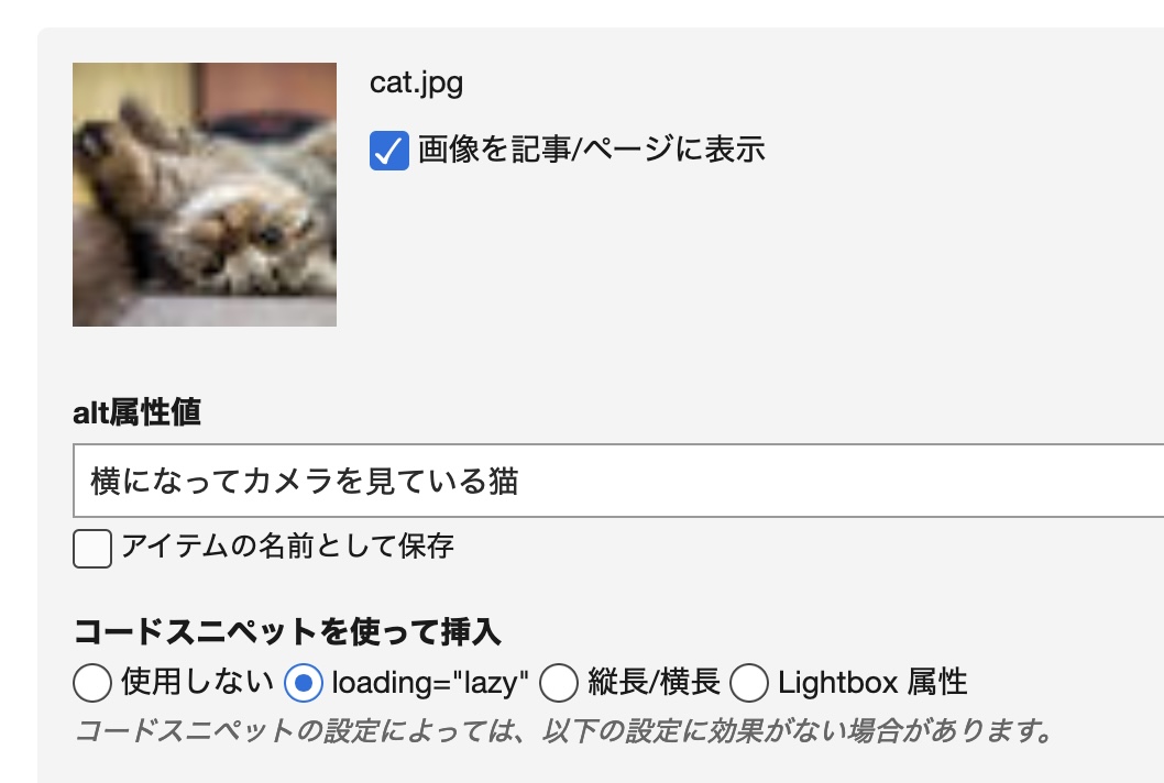 コードスニペットを使って画像挿入時の HTML を変更する | PowerCMS