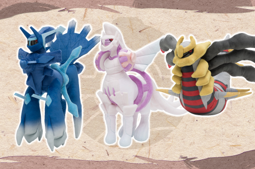 ディアルガ（オリジンフォルム）たちのぬいぐるみが、ポケモンセンター