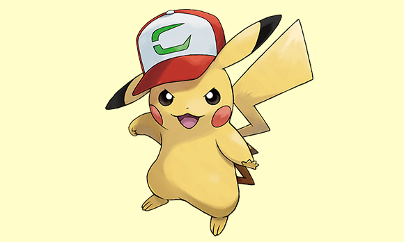 映画入場者プレゼントで、「サトシのピカチュウ（キミにきめたキャップ