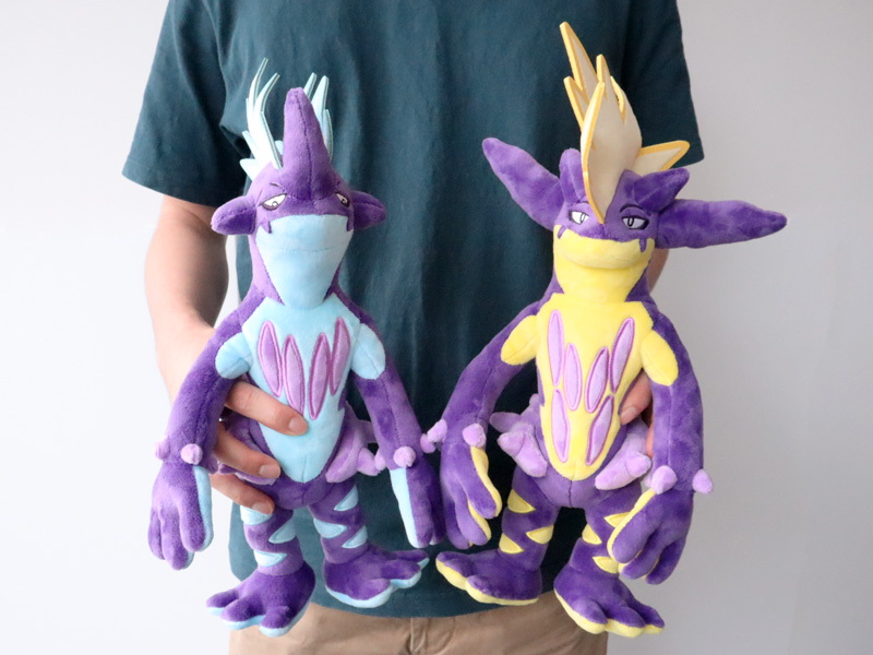 ホシガリス、ストリンダー、ドラパルトのぬいぐるみが、ポケモン