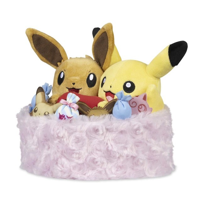 Seasonal Celebrations: Pikachu & Eevee Sweet Days Plush - 7 ¼ In