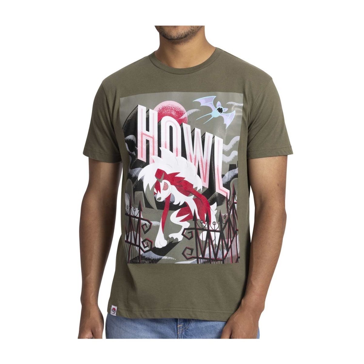 Lycanroc Cinema Scares T-Shirt | Pokémon Center Official Site