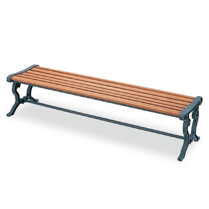 山崎産業 ベンチYB-79L-WN(背なし) - 屋外にも設置できる天然木仕様の