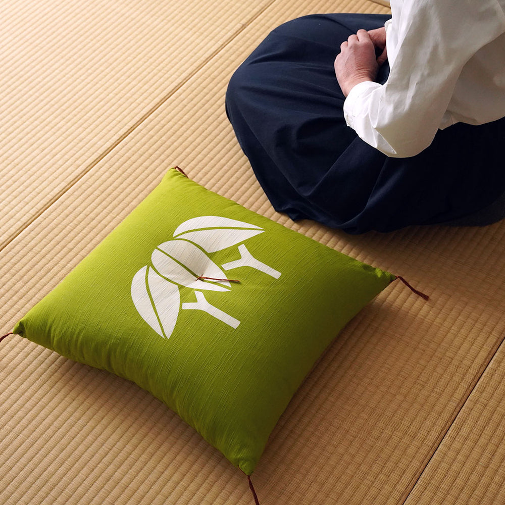 茶席判】型染め本縫い座布団「竹」|【本品堂】公式オンラインストア