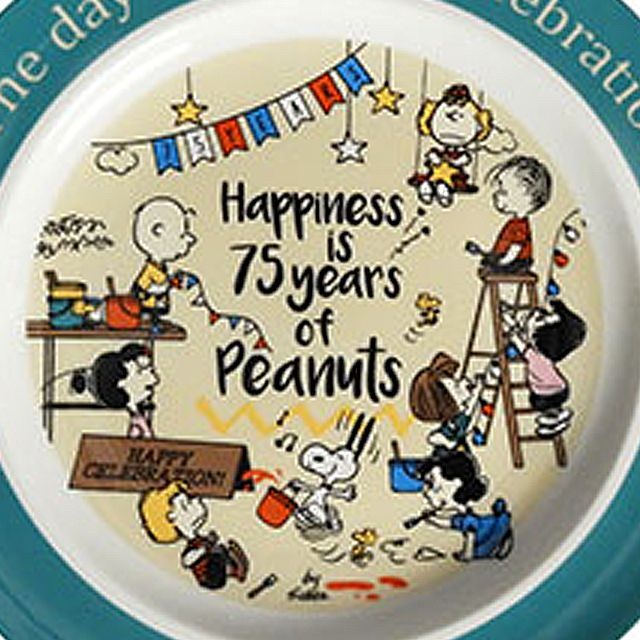 SNOOPY75周年 絵皿 20cm皿（スヌーピー2025イヤーズプレート）陶器