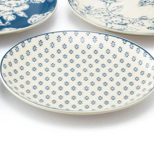 LAURA ASHLEYローラアシュレイ「サマーローズ・プレート6枚セット」YMK