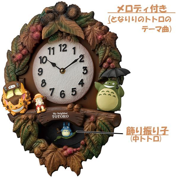 となりのトトロM429「中トトロの振り子掛時計」RSM-M429