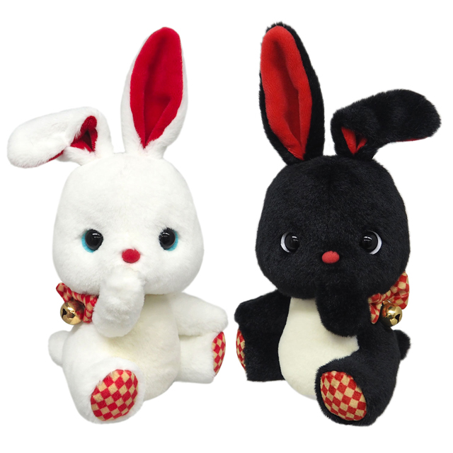 2023年干支ぬいぐるみ「うさぎのしらたま／くろまめ」ISKW-USSK