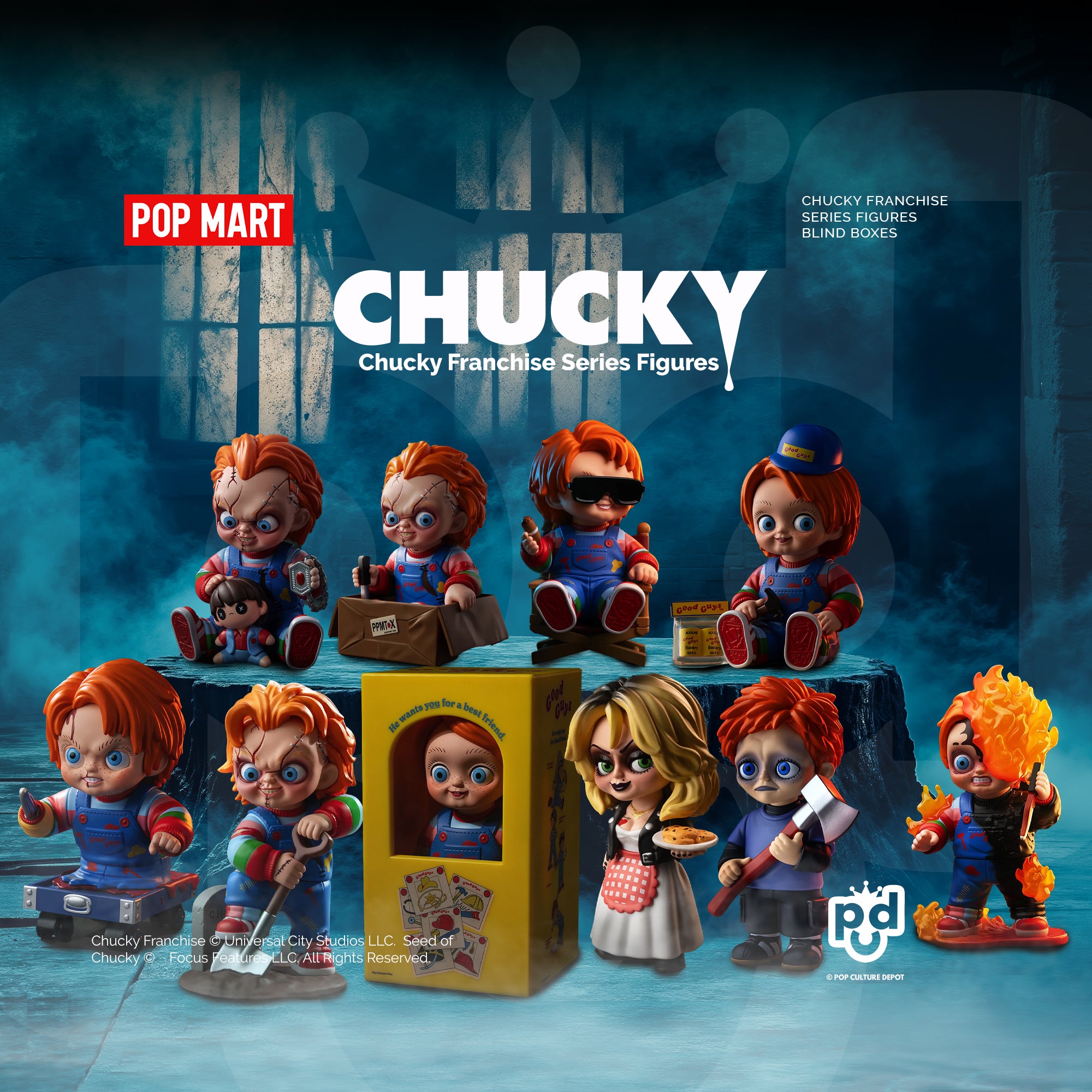 Chucky Franchise Series Figures Blind Box - POP MART – POP CULTURE