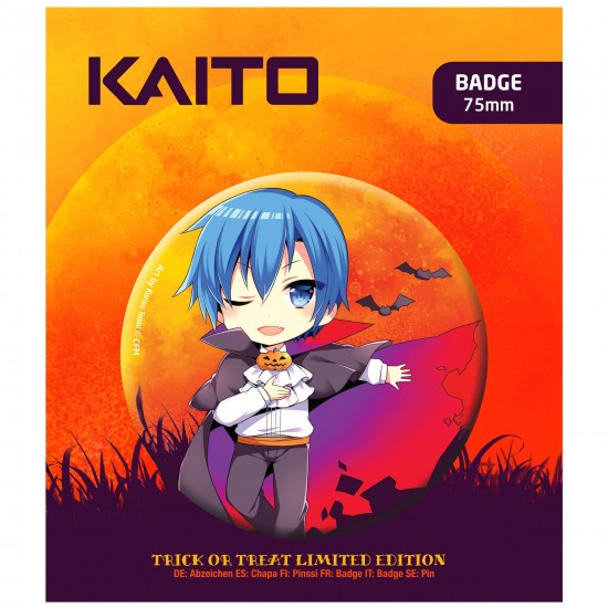 Popbuddies OfficialPiapro Characters: Kaito Halloween Button Badge