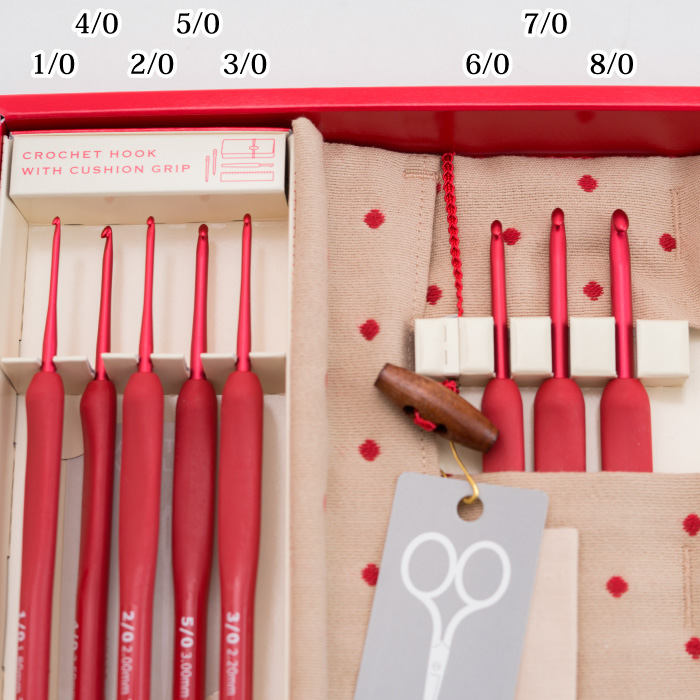 編み針SET チューリップ TED-001 エティモレッド ETIMO Red かぎ針