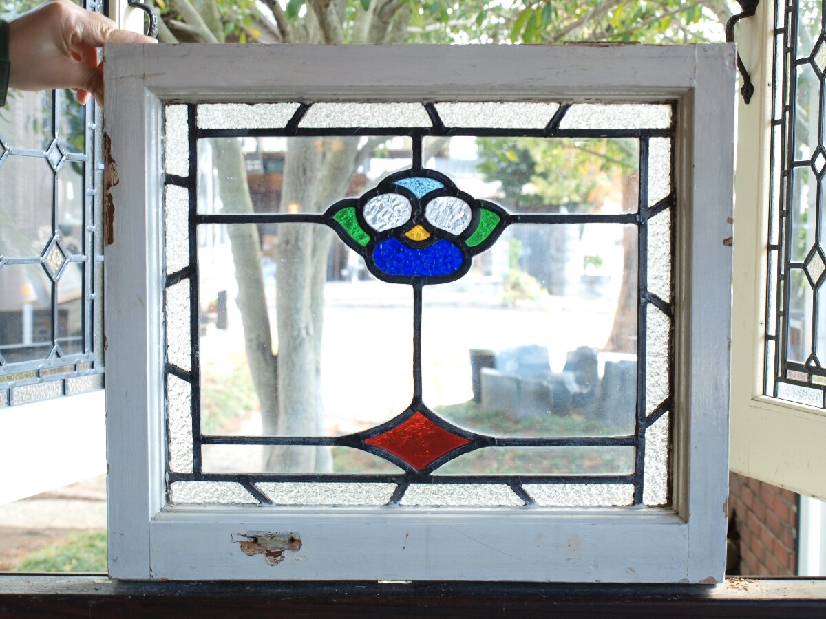 ステンドグラス - 花柄(12344) | アンティークハウス ポートベロ