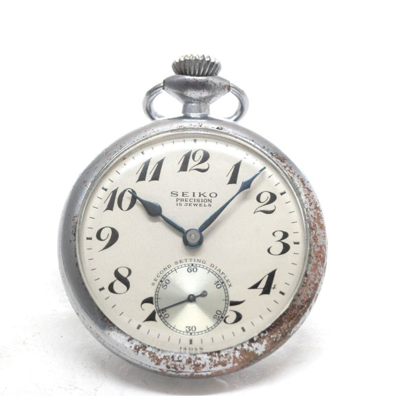 昭和36年の19セイコー鉄道時計/15石/秒針止め機能/絶版時計/19seiko