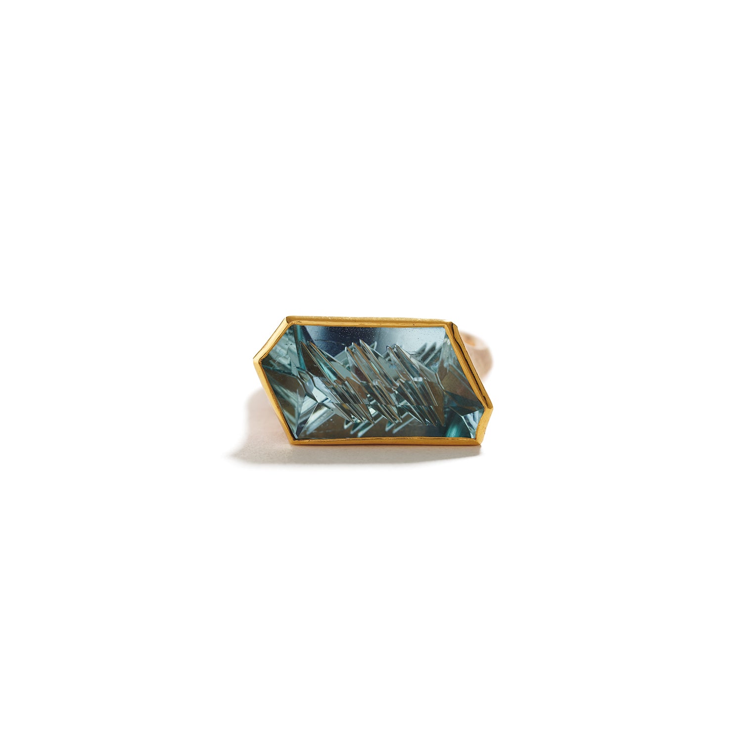 Munsteiner Cut Aquamarine Ring by Peter Schmid~Atelier Zobel