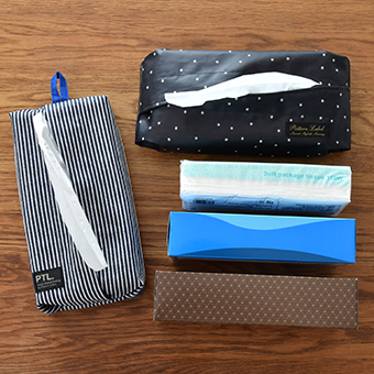 ボックスティッシュカバー（無料型紙） - パターンレーベル