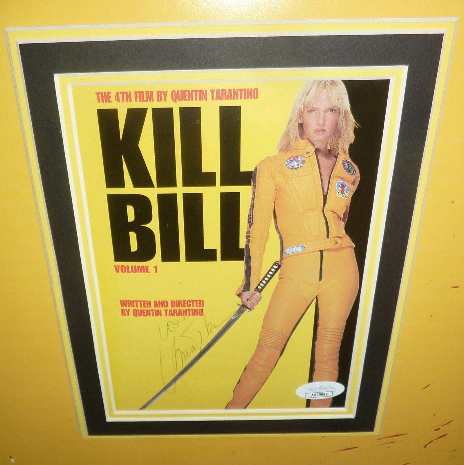 Kill Bill Full-Size Movie Poster Deluxe Framed with Uma Thurman