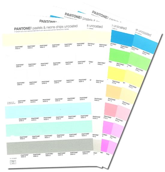 パステル & ネオン・チップス(コート紙、上質紙) Pastels & Neons