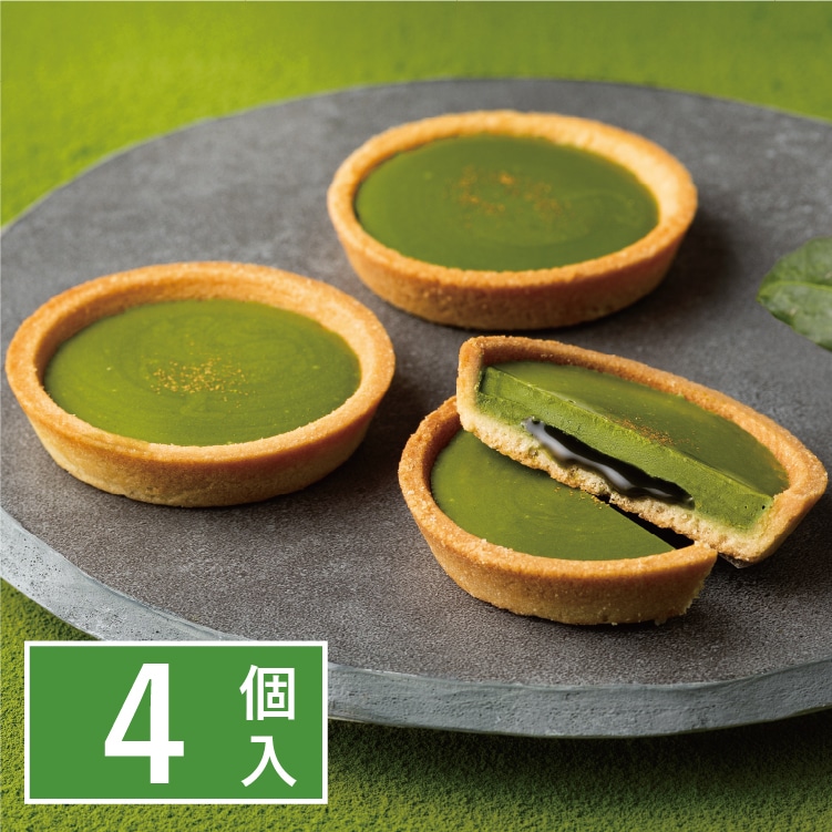 濃い宇治抹茶タルト 茶の緑 4個入: KAMAKURA 茶の福お取り寄せスイーツ