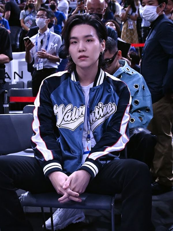 BTS Suga NBA Japan Games 2022 Bomber Jacket