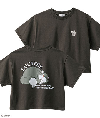 Disney】プリントTシャツ（ルシファー）(Mサイズ