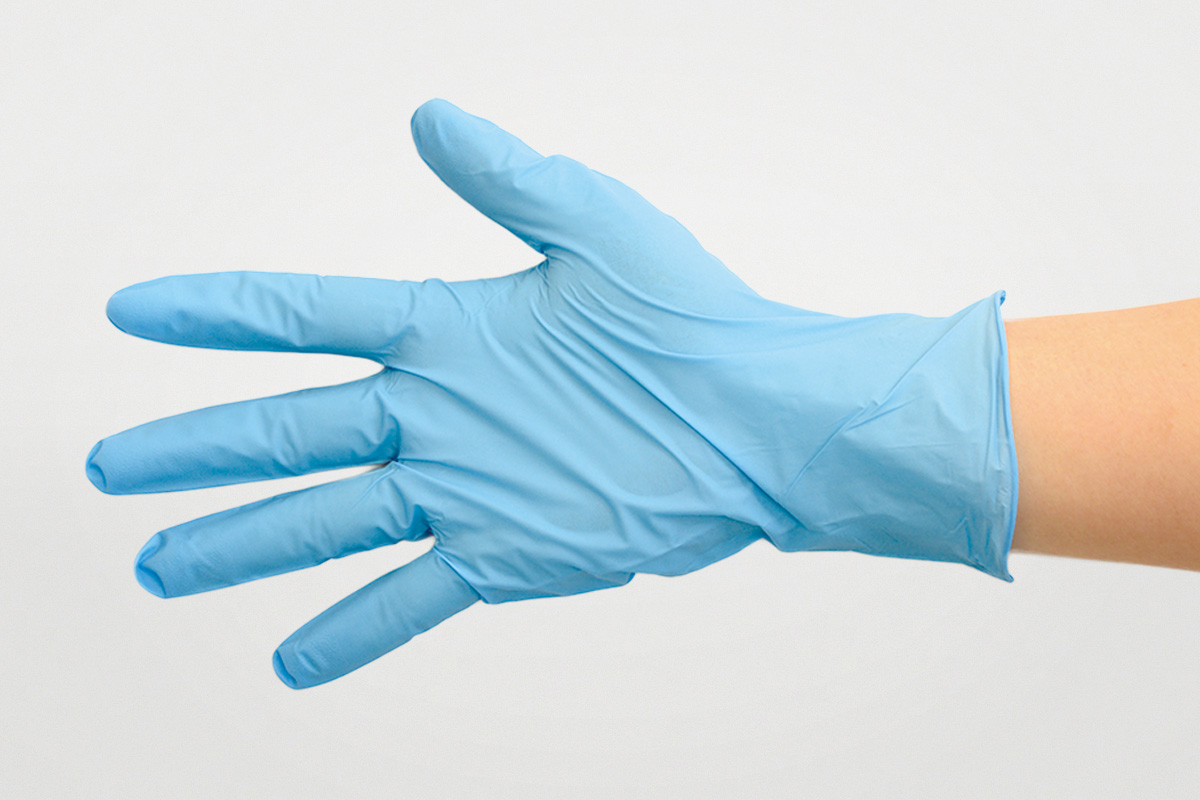 ニトリル手袋8001粉無 S 青 | パックスタイル